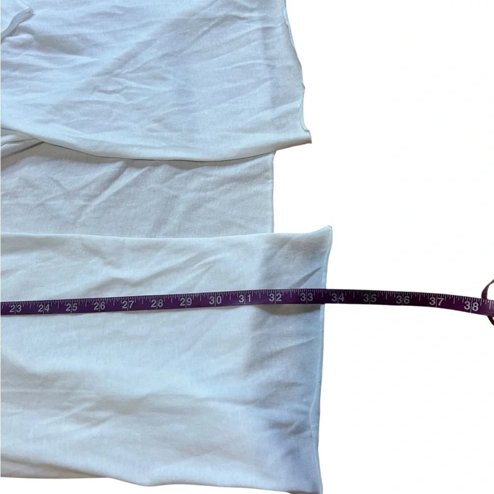 Skims Cotton Cover-Up Tie Front Top‎ White Size XL